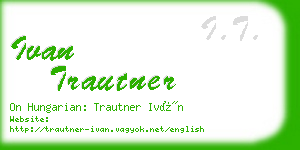 ivan trautner business card